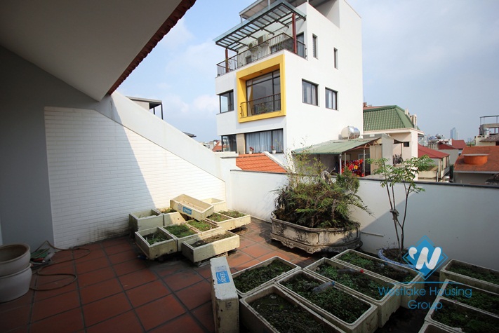Modern house rental with a pool, nice wooden floor and balcony in Tay Ho